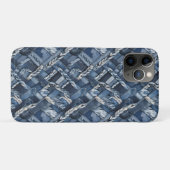 Dark Distressed Denim Patchwork And Braids Case-Mate iPhoneケース (裏面(横))