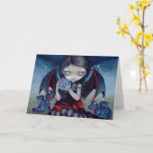 Dark Dragoningグリーティングカード カード (黄色い花)