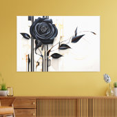 Dark Elegance キャンバスプリント (インサイチュ (リビング))