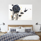 Dark Elegance キャンバスプリント (インサイチュ (寝室))