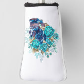 Dark Elegance Golf Head Cover – Blue Bloom Requiem ゴルフヘッドカバー (回転90)