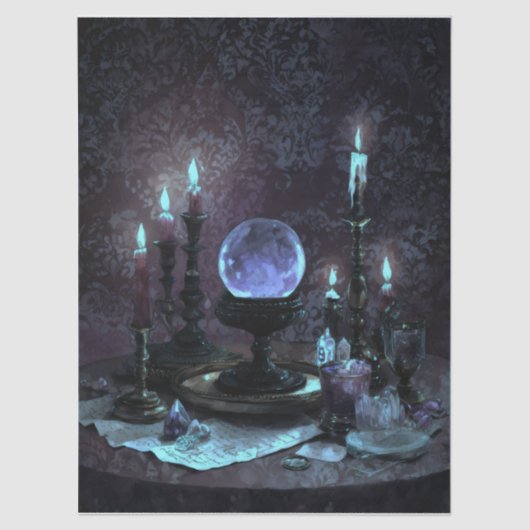 Dark Elegant Romantic Gothic Table  薄葉紙 (正面)
