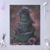 Dark Elegant Romantic Gothic Wedding Cake 薄葉紙 (クラフト)