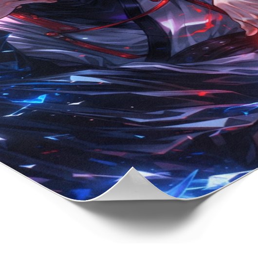 Dark Elemental Sorcerer Poster – GOJOXSUKUNA ポスター (角)