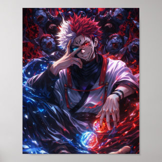 Dark Elemental Sorcerer Poster – GOJOXSUKUNA ポスター