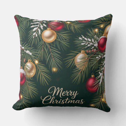 Dark Emerald Pattern クッション (正面)