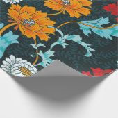 Dark Enchanted Vintage Flowers seamless pattern vi ラッピングペーパー (角)