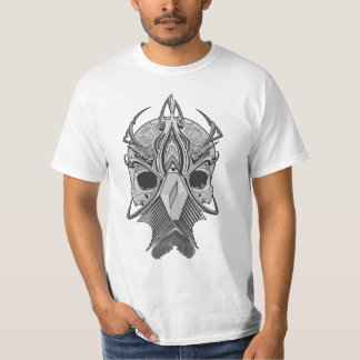 Dark Ethereal Warrior Mask Illustration Tシャツ