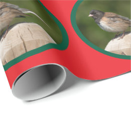 Dark-eyed Junco ホリデー ラッピングペーパー