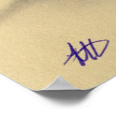 Dark Fairy purple wings Poster ポスター (角)