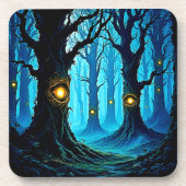 Dark Fantasy Eyeball Forest Design コースター (正面)