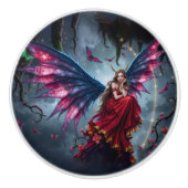 Dark Fantasy Fairy Queen with Butterfly Wings  セラミックノブ (正面)