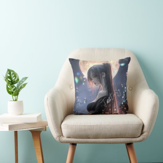 Dark fantasy girl / Aesthetic クッション (椅子)