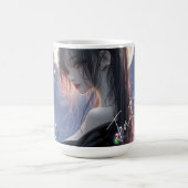 Dark fantasy girl / Aesthetic コーヒーマグカップ (中央)