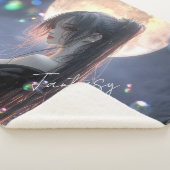 Dark fantasy girl / Aesthetic シェルパブランケット (3/4)