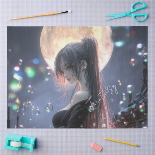 Dark fantasy girl / Aesthetic 薄葉紙 (クラフト)