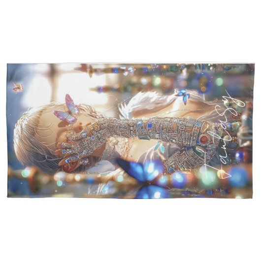 Dark Fantasy Girl - Downtown Aesthetic 枕カバー (正面)