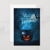 Dark Fantasy Halloween Party Invitation – Editable 招待状 (正面/裏面)