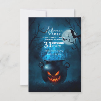 Dark Fantasy Halloween Party Invitation – Editable 招待状