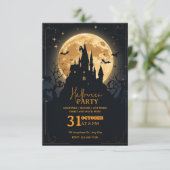 Dark Fantasy Halloween Party Invitation – Editable 招待状 (スタンド正面)