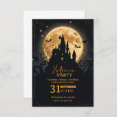 Dark Fantasy Halloween Party Invitation – Editable 招待状 (正面/裏面)