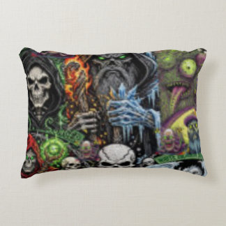 Dark Fantasy Horror Collage Throw Pillow | Sorcere アクセントクッション