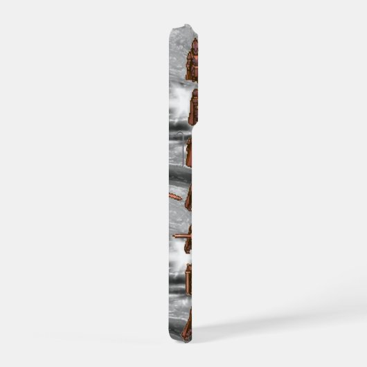 Dark Fantasy logo - Knight -  iPhoneケース (右側面)