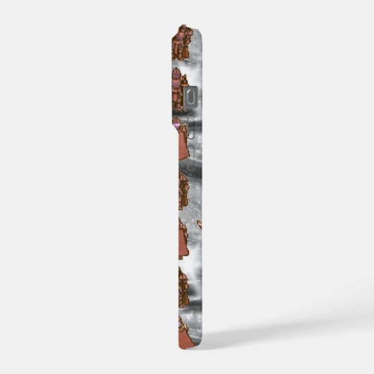 Dark Fantasy logo - Knight -  iPhoneケース (左側面)