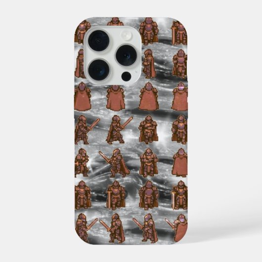 Dark Fantasy logo - Knight -  iPhoneケース (裏面)