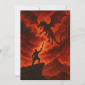 Dark Fire Dragon Birthday 招待状 (裏面)