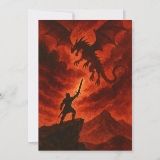 Dark Fire Dragon Birthday 招待状 (裏面)