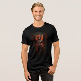Dark Flame Angel Fantasy Art Print トライブレンドＴシャツ