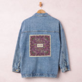 Dark Floral Boho Custom Denim Jacket デニムジャケット (ハンガー)