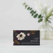 Dark Floral event wedding planner 名刺 (スタンド正面)