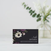 Dark Floral event wedding planner 名刺 (スタンド正面)