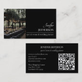 Dark Floral event wedding planner 名刺 (正面/裏面)