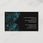 Dark Floral Gothic Alternative Florist 名刺 (裏面)