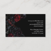 Dark Floral Gothic Alternative Florist 名刺 (裏面)