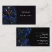 Dark Floral Gothic Alternative Florist 名刺 (正面/裏面)