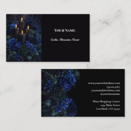 Dark Floral Gothic Alternative Florist 名刺