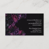 Dark Floral Gothic Alternative Florist 名刺 (裏面)
