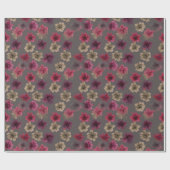 Dark Floral Spring Wrapping Paper ラッピングペーパー (フラット)
