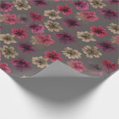 Dark Floral Spring Wrapping Paper ラッピングペーパー (角)