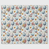 dark floral wrapping paper, botanical gift wrap, m ラッピングペーパー (フラット)