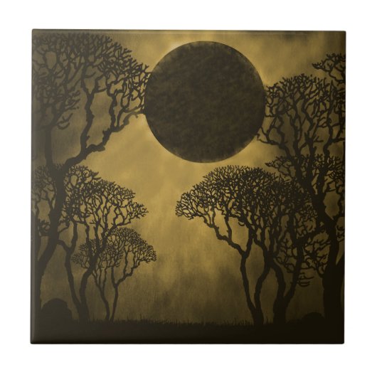 Dark Forest Eclipseタイル、金ゴールド タイル (正面)