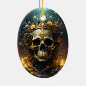 Dark Forest Skull Ornament セラミックオーナメント (裏面)