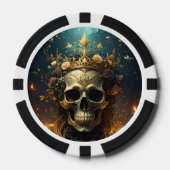 Dark Forest Skull Poker Chip ポーカーチップ (正面)