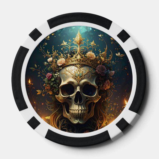Dark Forest Skull Poker Chip ポーカーチップ (裏面)