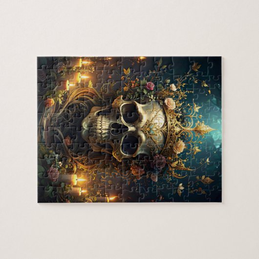 Dark Forest Skull Puzzle ジグソーパズル (横)