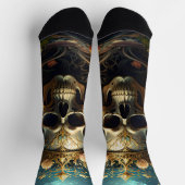Dark Forest Skull Socks ソックス (上部)